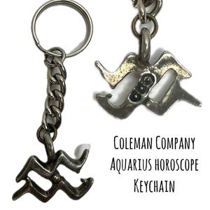 Coleman Company COO Aquarius Vintage Keychain
